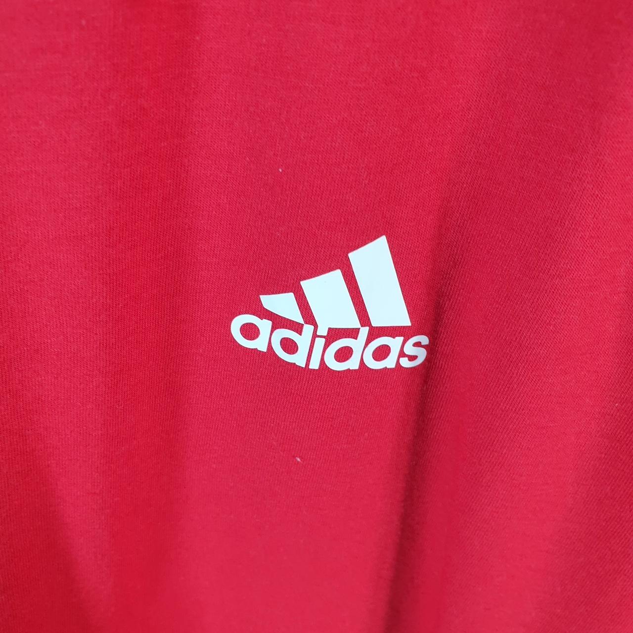 Vintage Adidas Primegreen T Shirt Men’s 2XL Red Three Stripes Athletic