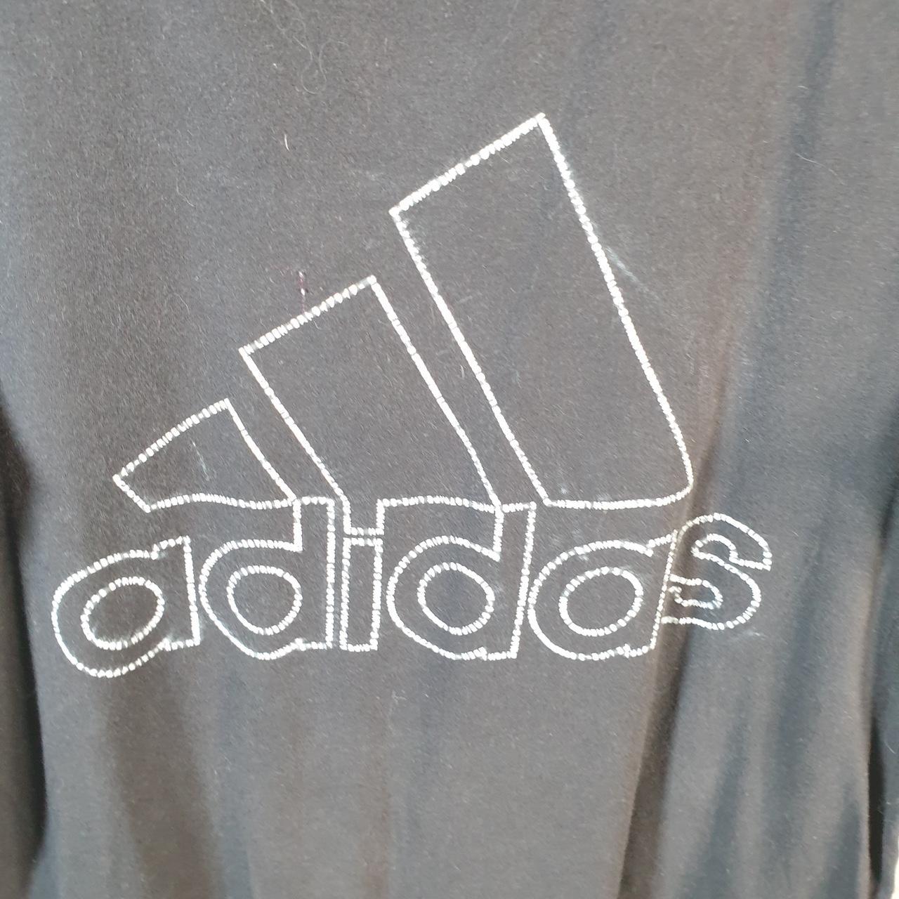 Vintage Adidas Amplifier T Shirt Men’s Medium Black Three Stripes Logo Athletic