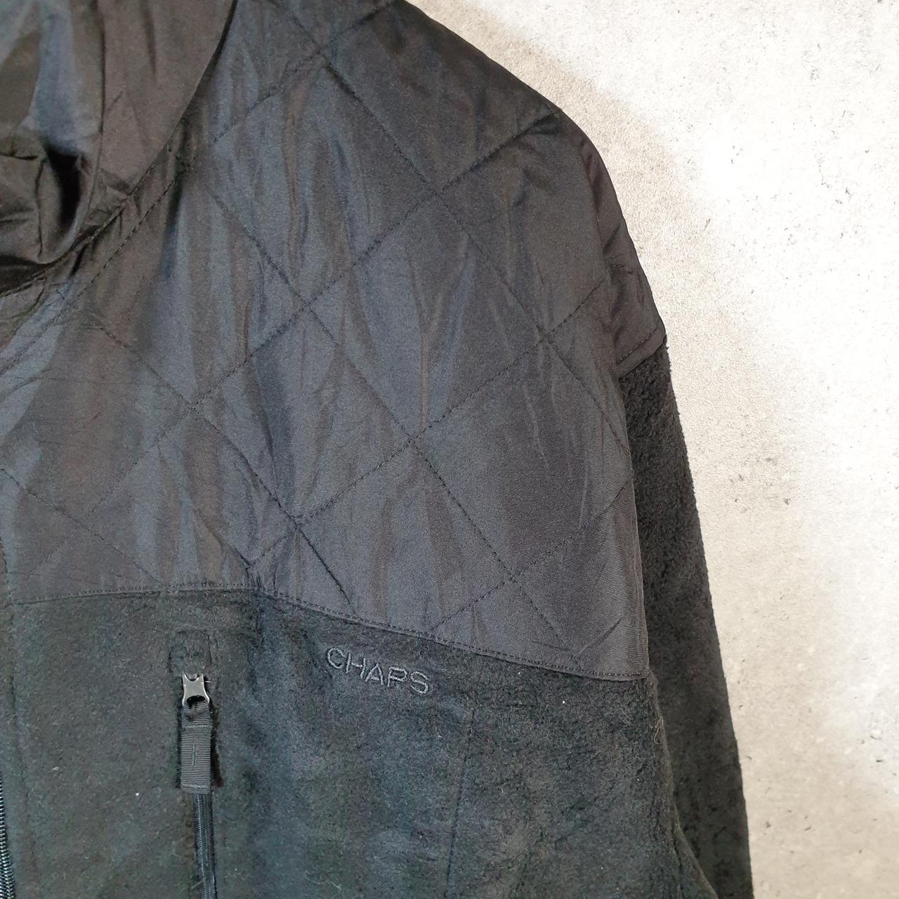 Chaps Ralph Lauren Full Zip Fleece Sweatshirt Mens 2XL Black Embroidered Logo