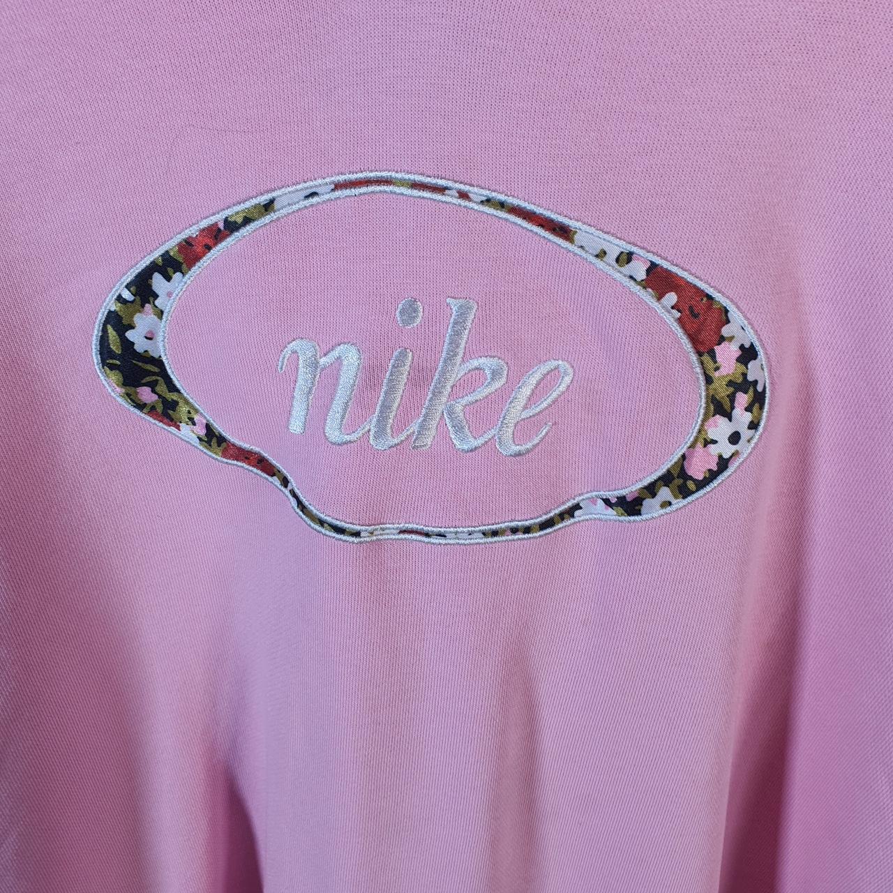 Vintage Nike Spellout Hoodie Men’s XL Pink Swoosh Y2K Pullover Logo