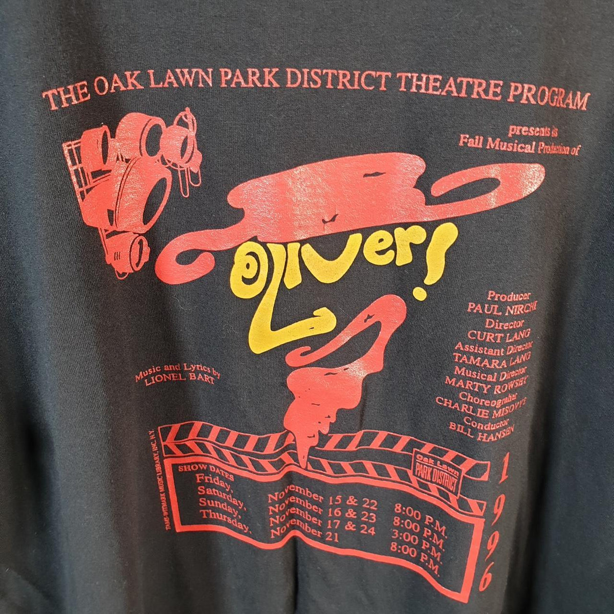 Vintage Best Fruit of the Loom Oliver Twist USA Single Stitch T Shirt Men’s XL Black 4
