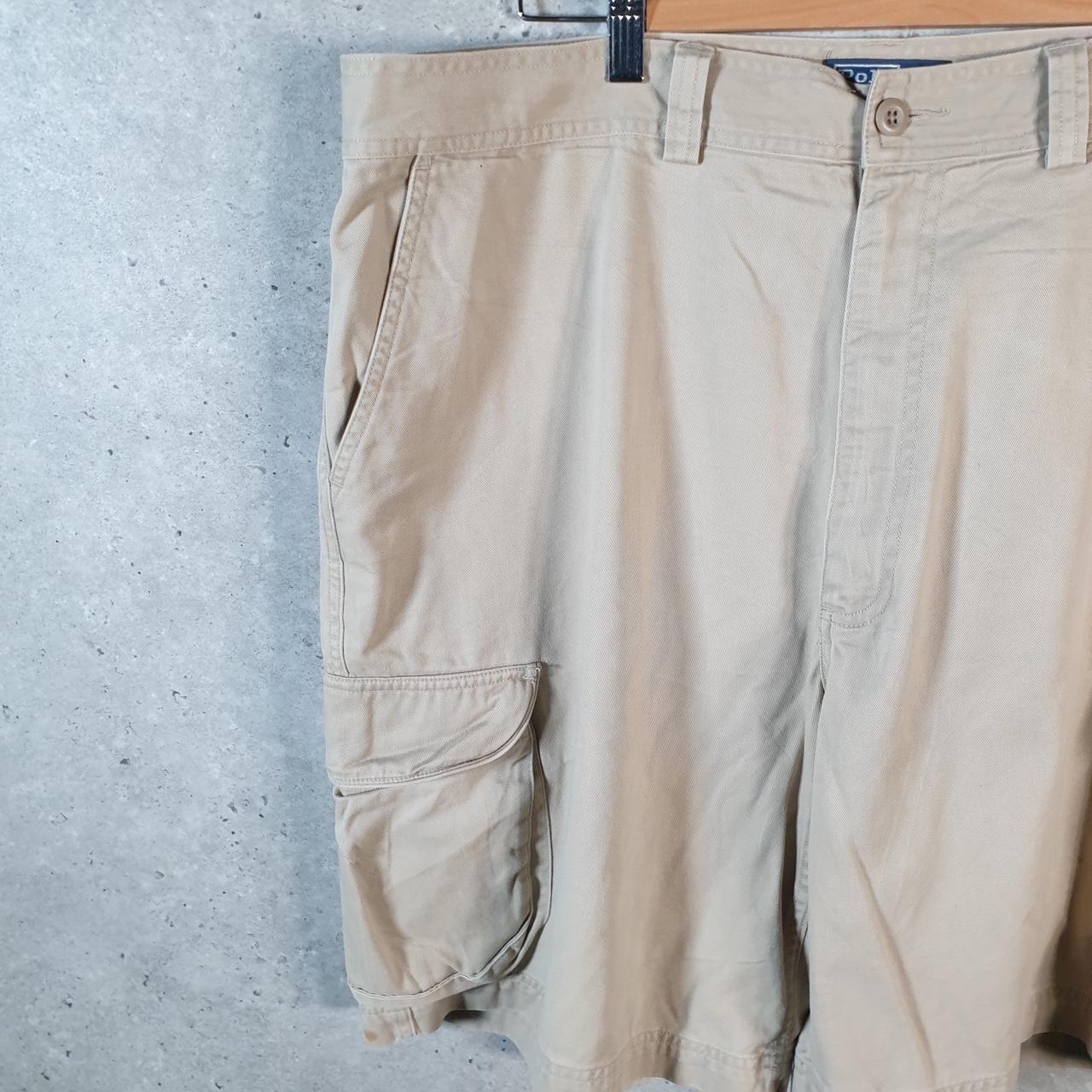 Vintage Ralph Lauren Polo Shorts Jorts Chino Cargo Men’s W40 Brown Baggy Cotton