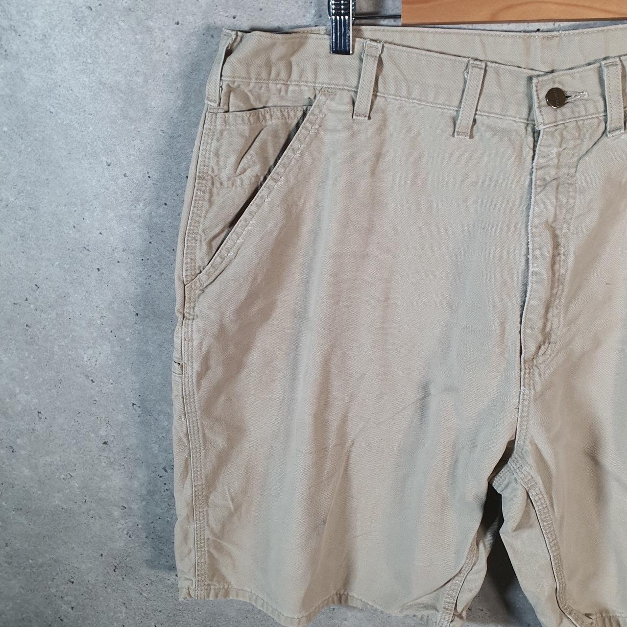 Vintage Carhartt Baggy Carpenter Shorts Jorts Cargo Men’s W44 Brown Relaxed Fit Workwear A4850