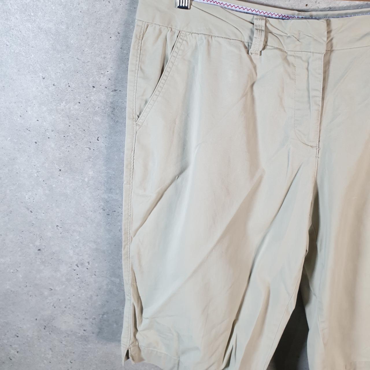 Vintage Izod Golf Chino Shorts Jorts Cargo Womens W36 Brown Baggy Cotton