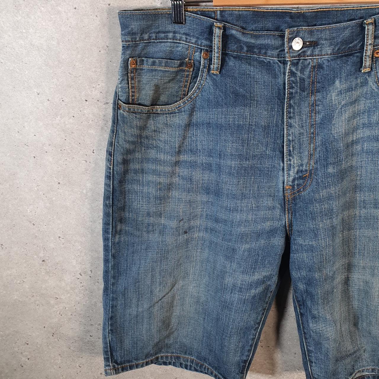 Vintage Levi’s 569 Baggy Shorts Jorts Cargo Mens W36 Blue Relaxed Denim