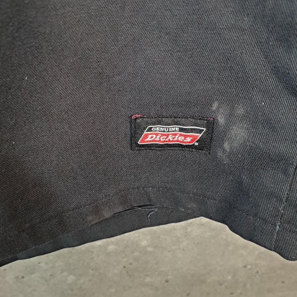 Vintage Dickies Baggy Chino Shorts Jorts Cargo Mens W36 Black Relaxed Fit