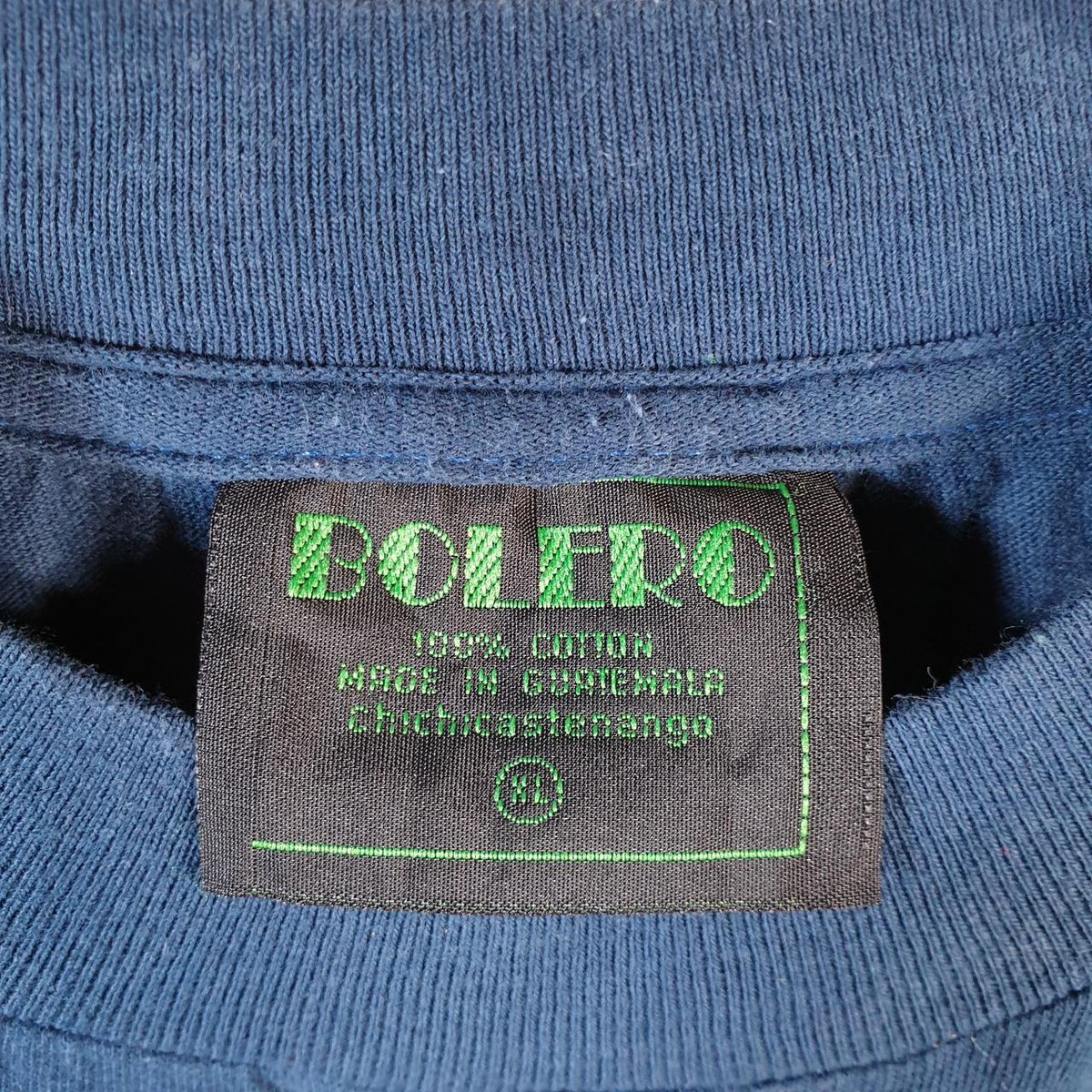 Vintage Bolero Sea Shells Graphic Embroidered 90s USA Single Stitch T Shirt Men’s XL Blue