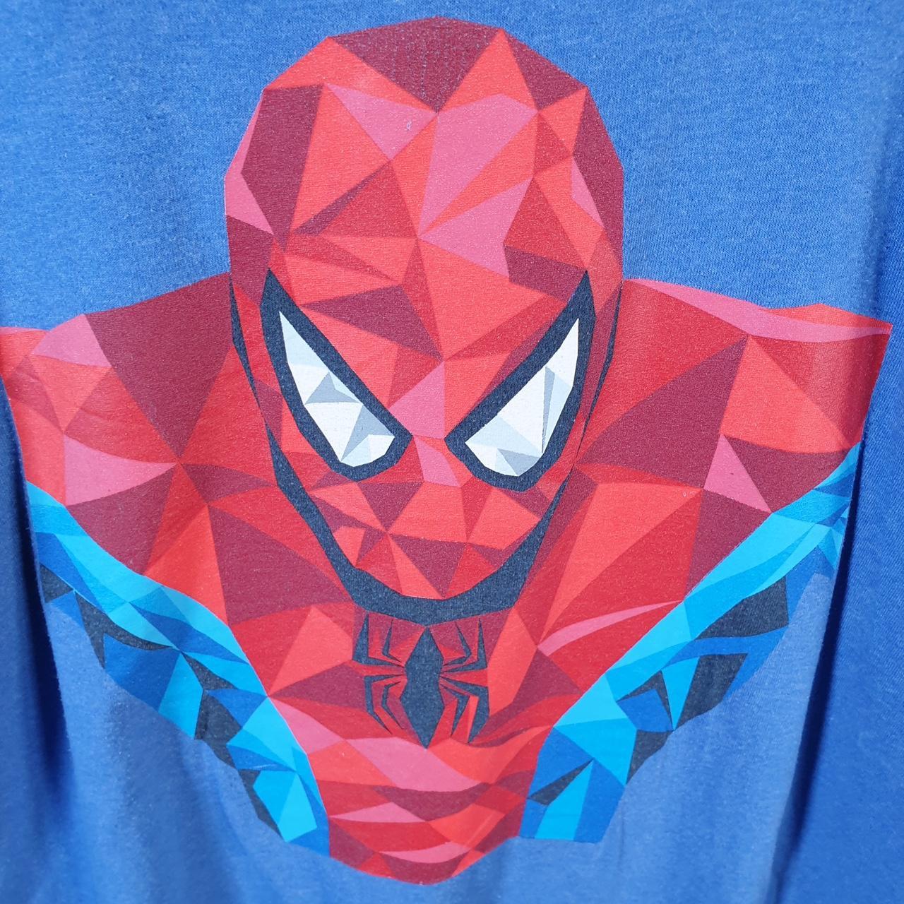 Vintage Marvel Spiderman T Shirt Men’s XL Blue Movie Graphic Cartoon