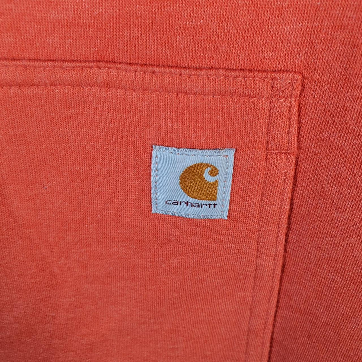 Vintage Carhartt Hoodie Womens Small Red Pullover Blank USA Relaxed Fit