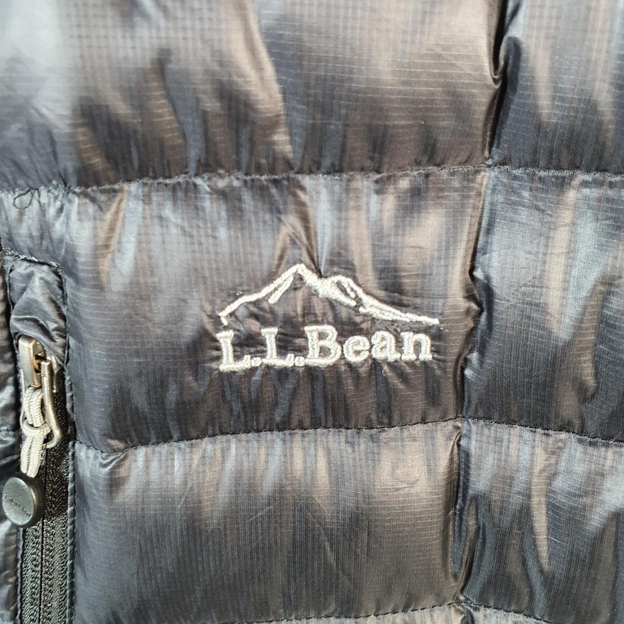 Vintage L.L. Bean Downtex Goose Down Puffer Jacket Mens XL Black Waterproof Shell