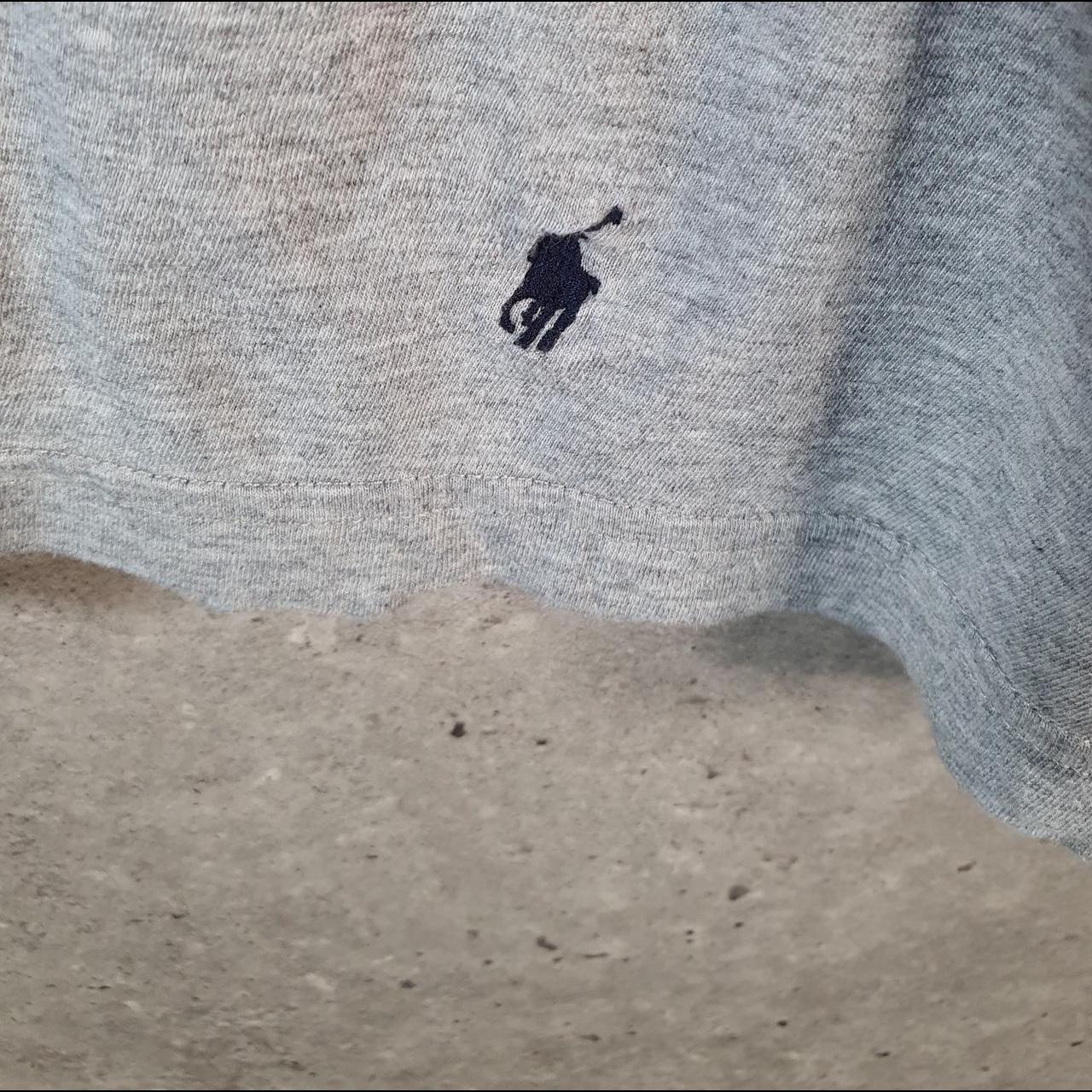 Vintage Ralph Lauren Polo Sport T Shirt Men’s Large Grey Classic Fit Embroidered Pony