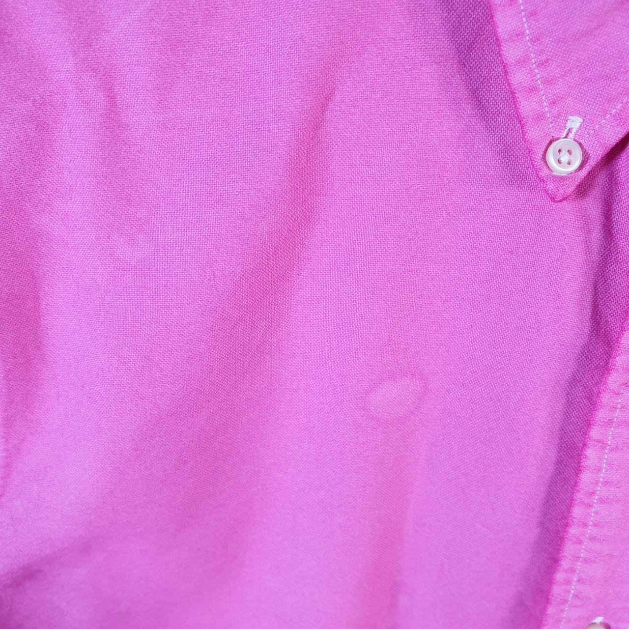 Vintage Ralph Lauren Button Down Shirt Men’s Medium Pink Pony Casual C8084