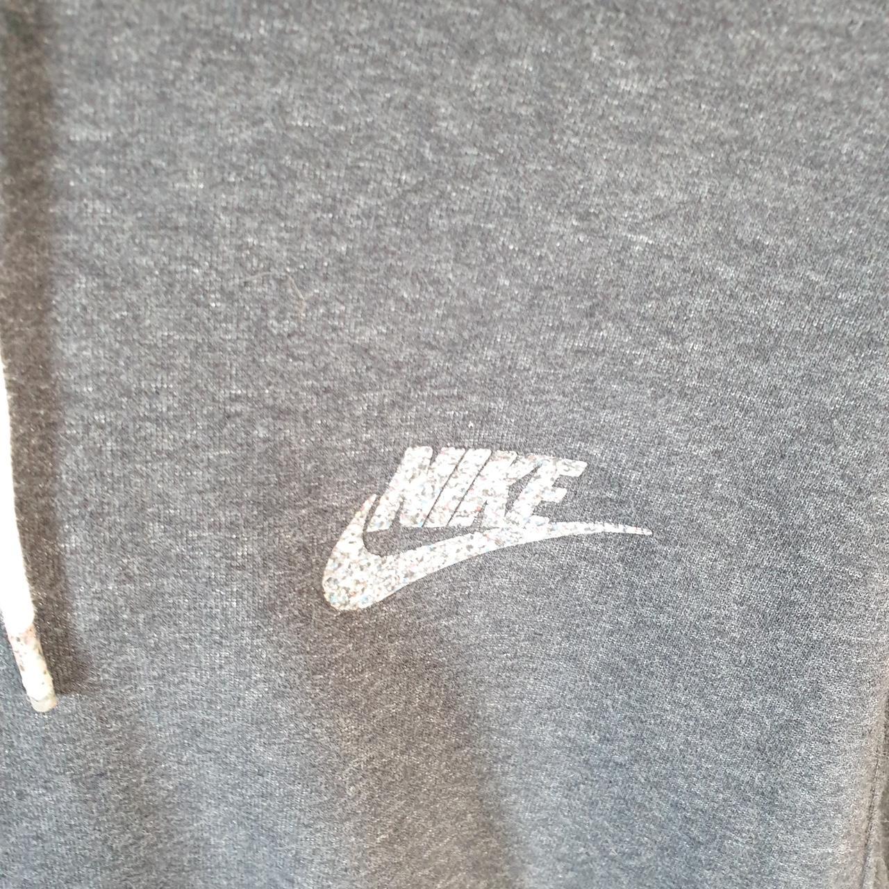 Vintage Nike Club Hoodie Womens Medium Grey Y2K Pullover