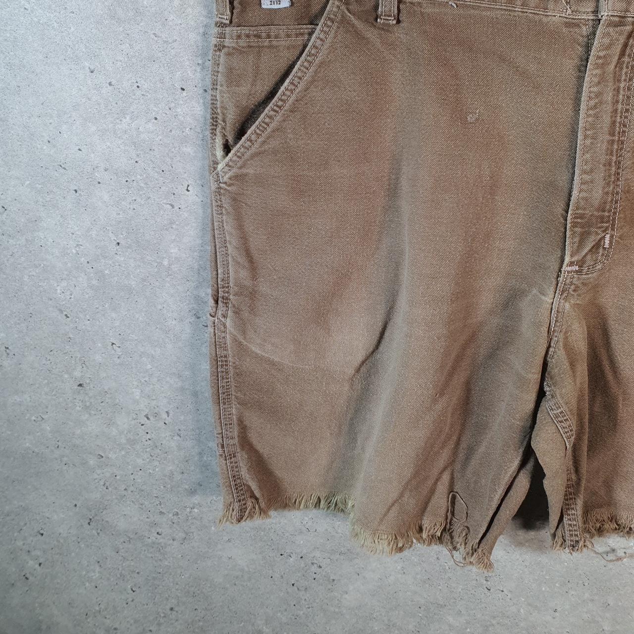 Vintage Carhartt Baggy Carpenter Shorts Jorts Cargo Men’s W40 Brown Loose Fit Workwear Big Fish Vintage
