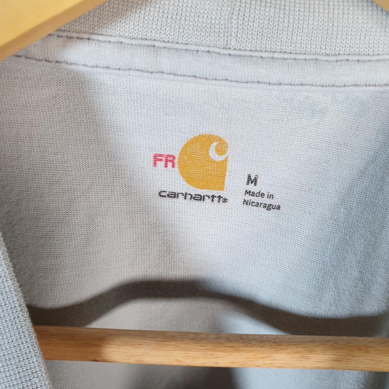 Vintage Carhartt Pocket T Shirt Men’s Medium Beige Workwear Chore Utility Loose Fit C9329