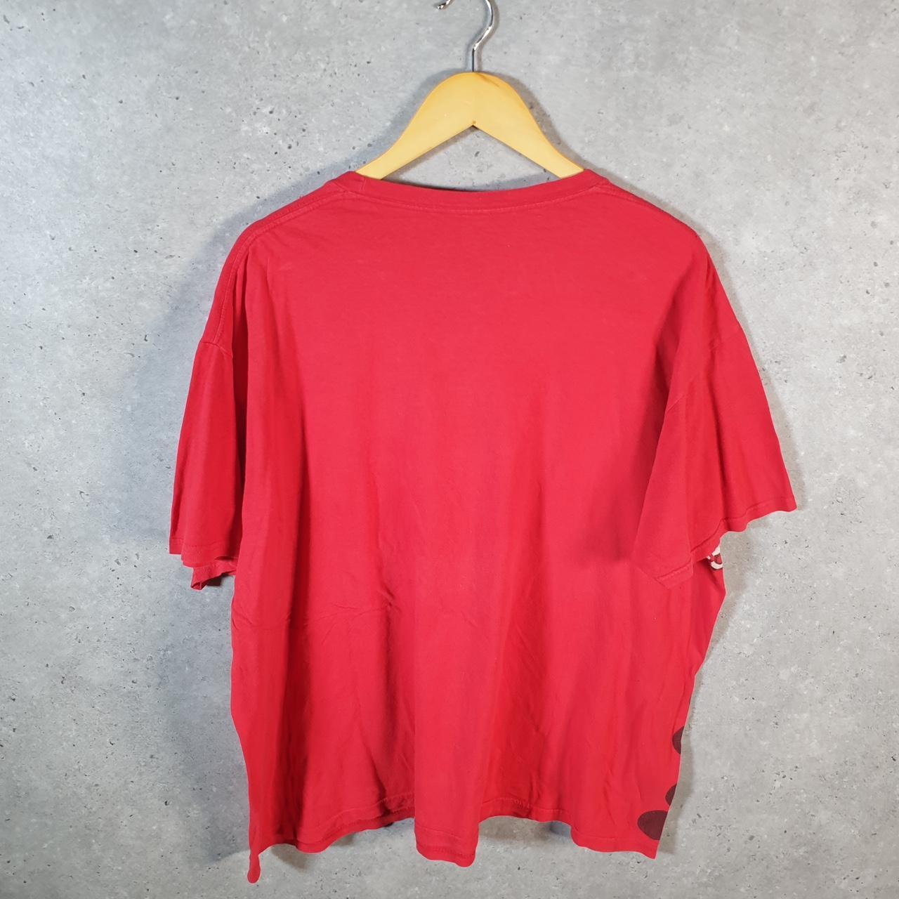 Vintage Disney Land Mickey Mouse T Shirt Men’s 2XL Red Graphic Cartoon