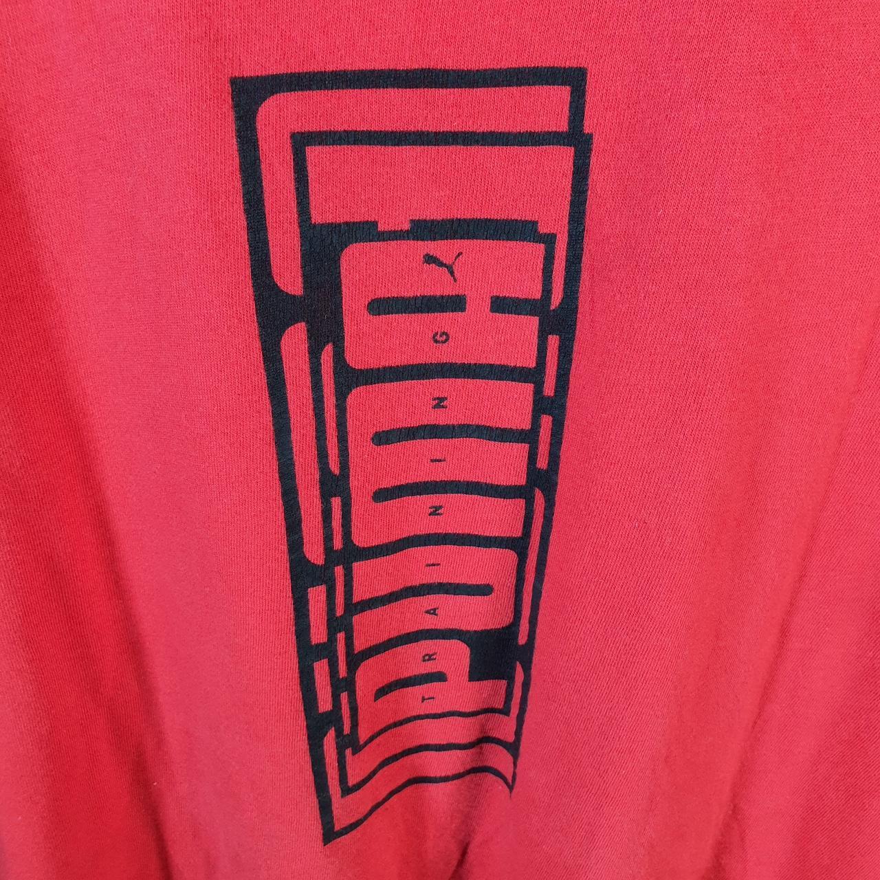 Vintage Puma Spellout T Shirt Men’s Large Red Logo Athletic Casual