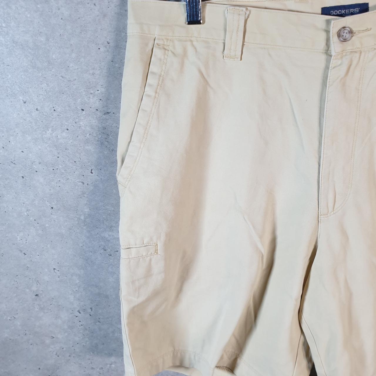 Vintage Dockers Chino Shorts Jorts Cargo Men’s W36 Beige Baggy Cotton A4274