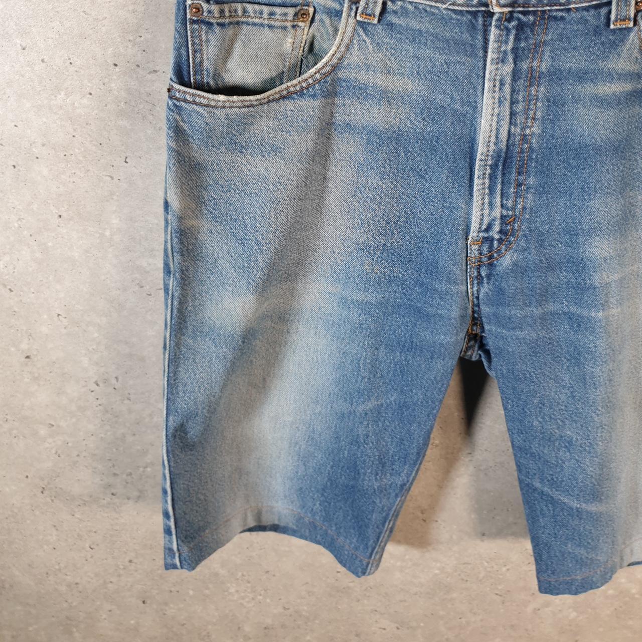 Vintage Levi’s 505 Baggy Shorts Jorts Cargo Mens W38 Blue Relaxed Denim