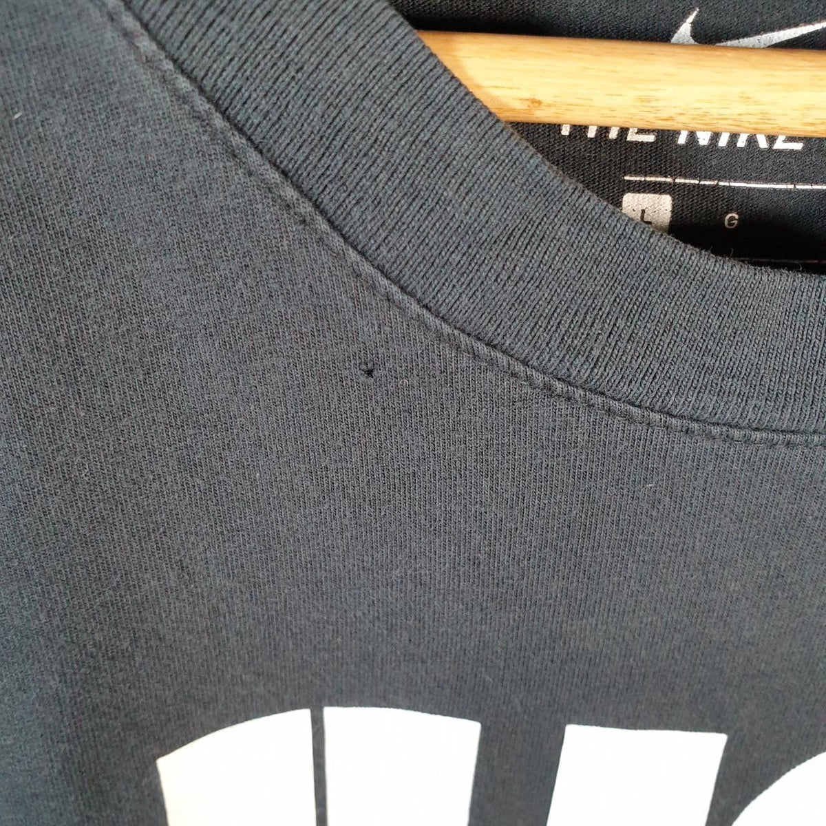 Vintage Nike Just Do It T Shirt Men’s Large Black Logo Swoosh Athletic C9886