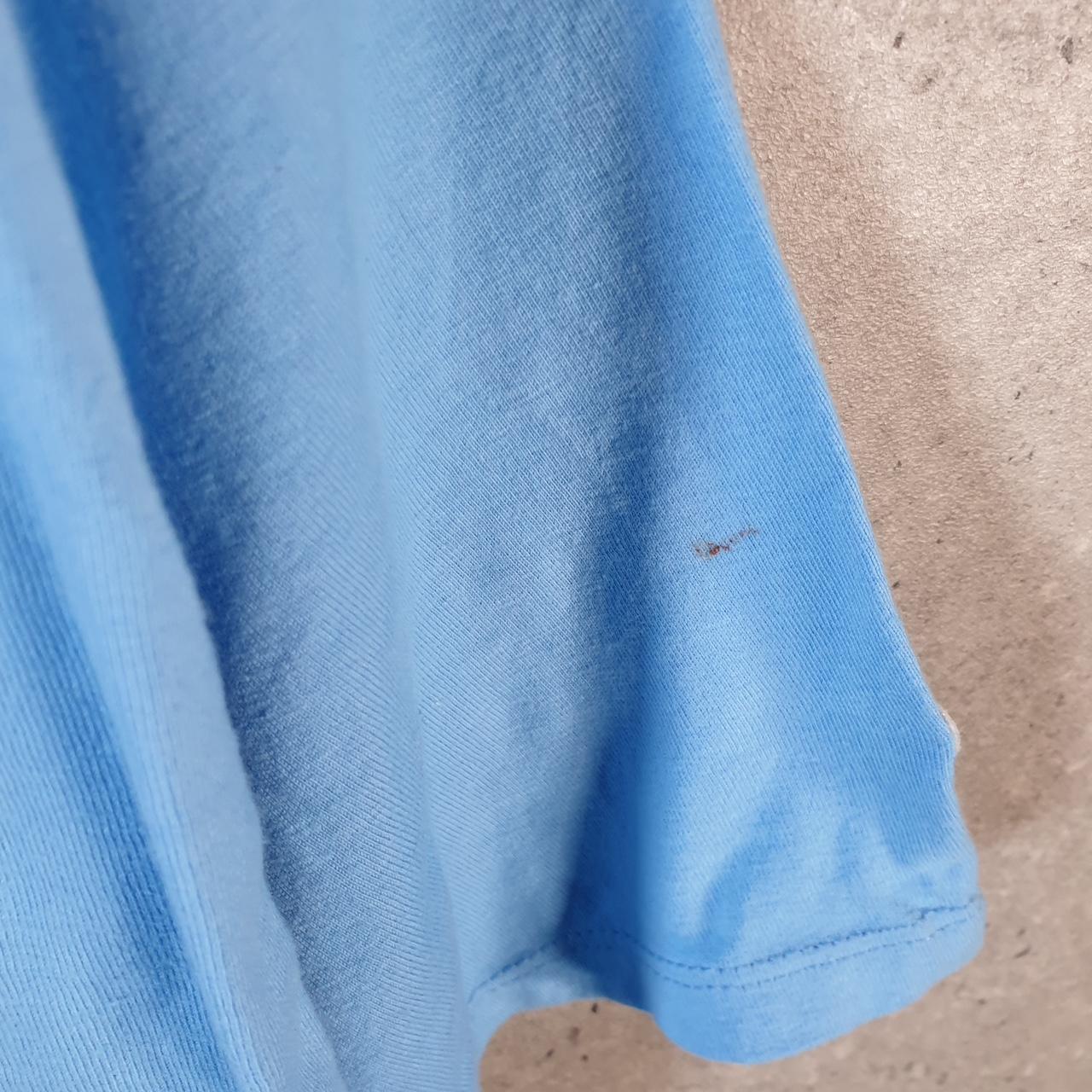 Vintage Champion Embroidered T Shirt Men’s XL Blue Casual Blank Athletic