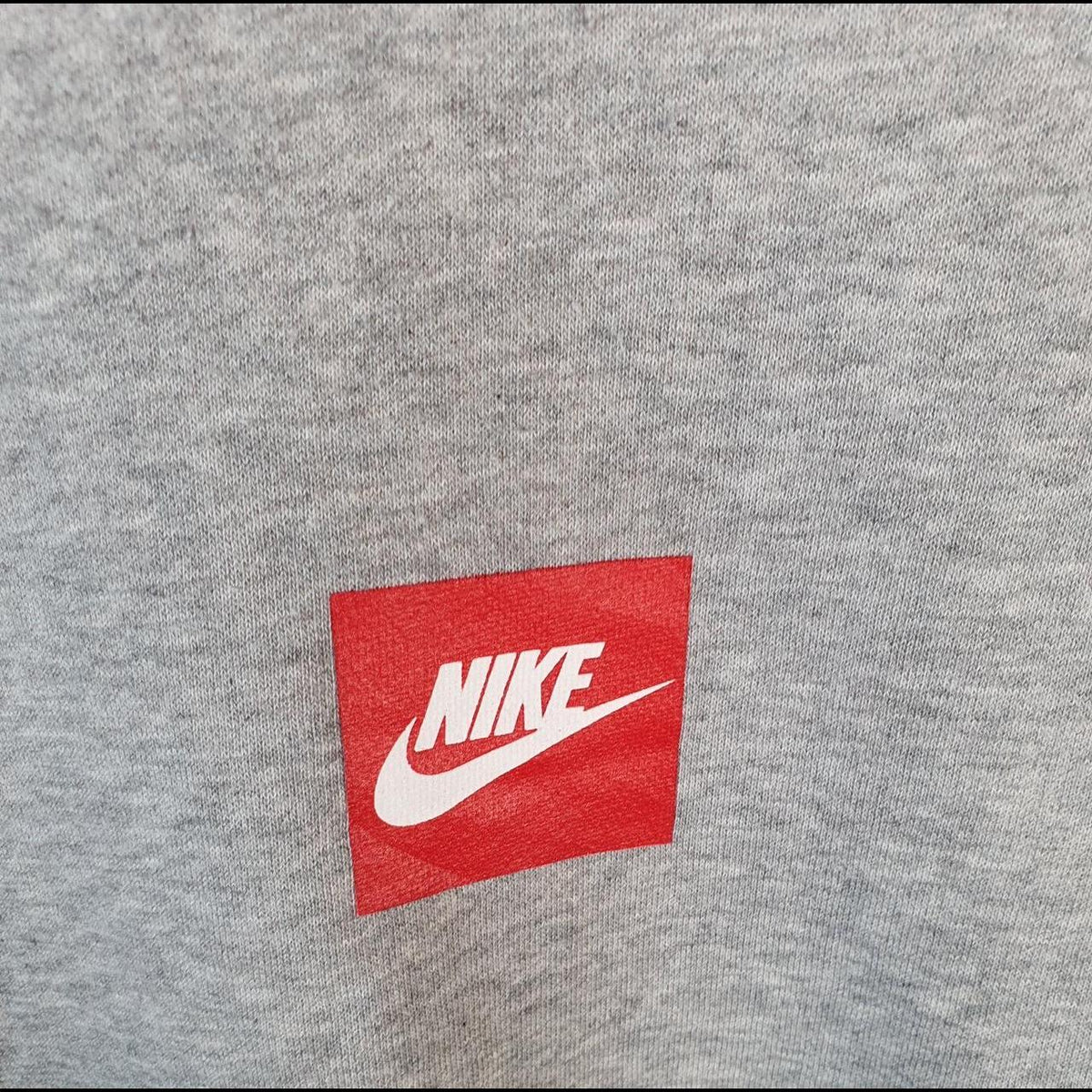 Vintage Nike Club Just Do It Sweatshirt Men’s Large Grey Swoosh Y2K Pullover Logo