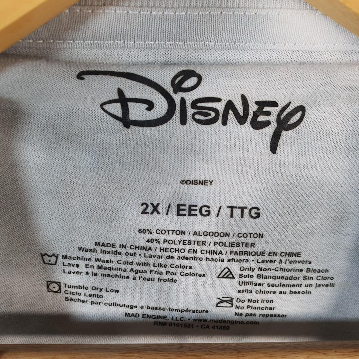 Vintage Disney Land Mickey Mouse Hanes T Shirt Shirt Men’s 2XL Grey Tie Dye Graphic Cartoon C9737