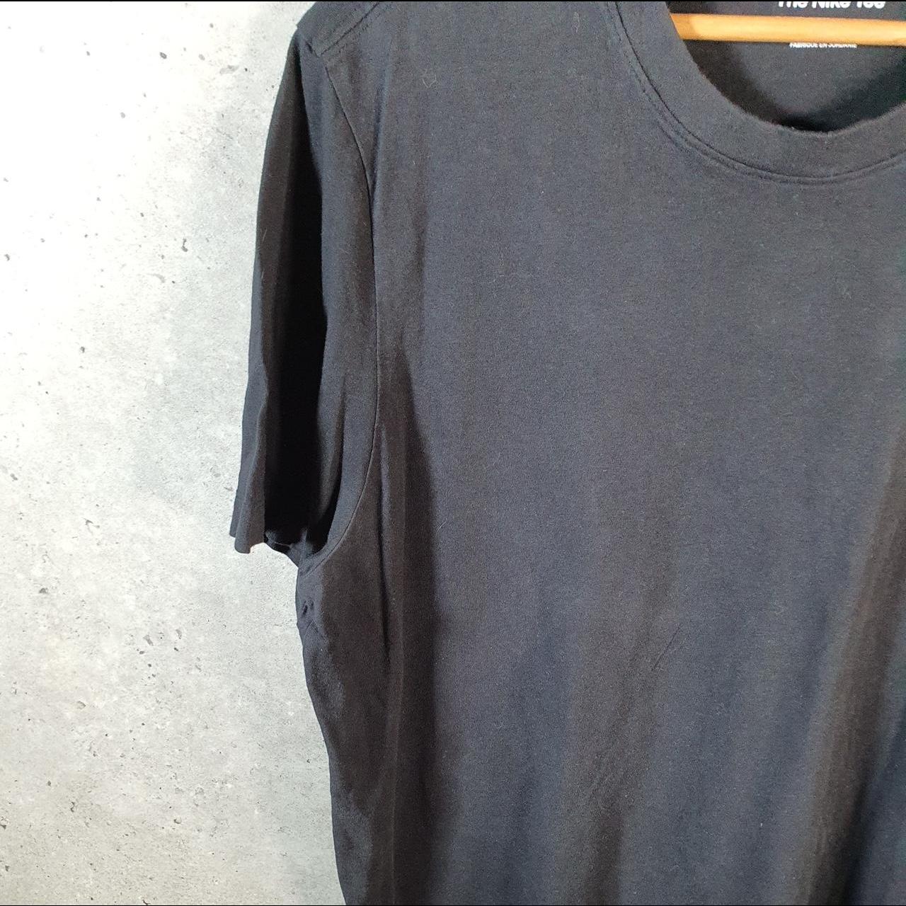 Vintage Nike Club T Shirt Men’s XL Black Embroidered Swoosh Logo Athletic Big Fish Vintage