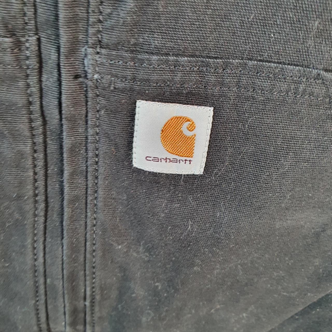 Vintage Carhartt Bomber Rugged Flex Jacket Womens Large Black Workwear Canvas USA G2106
