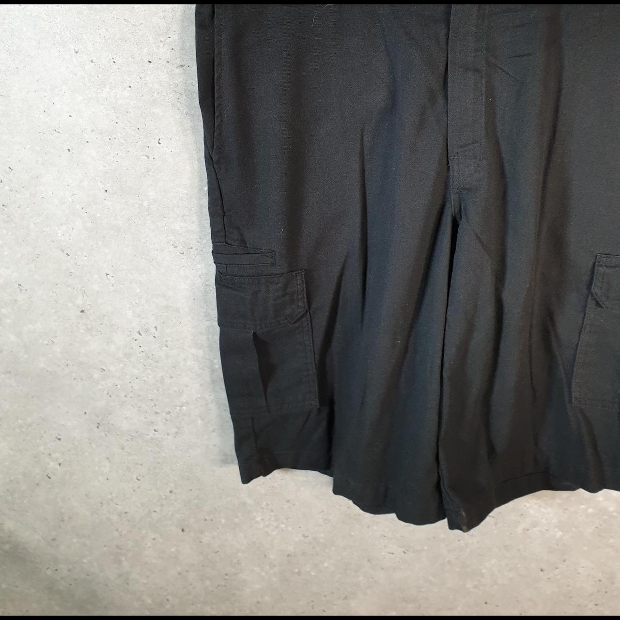 Vintage Dickies Baggy Chino Shorts Jorts Cargo Mens W38 Black Relaxed Fit