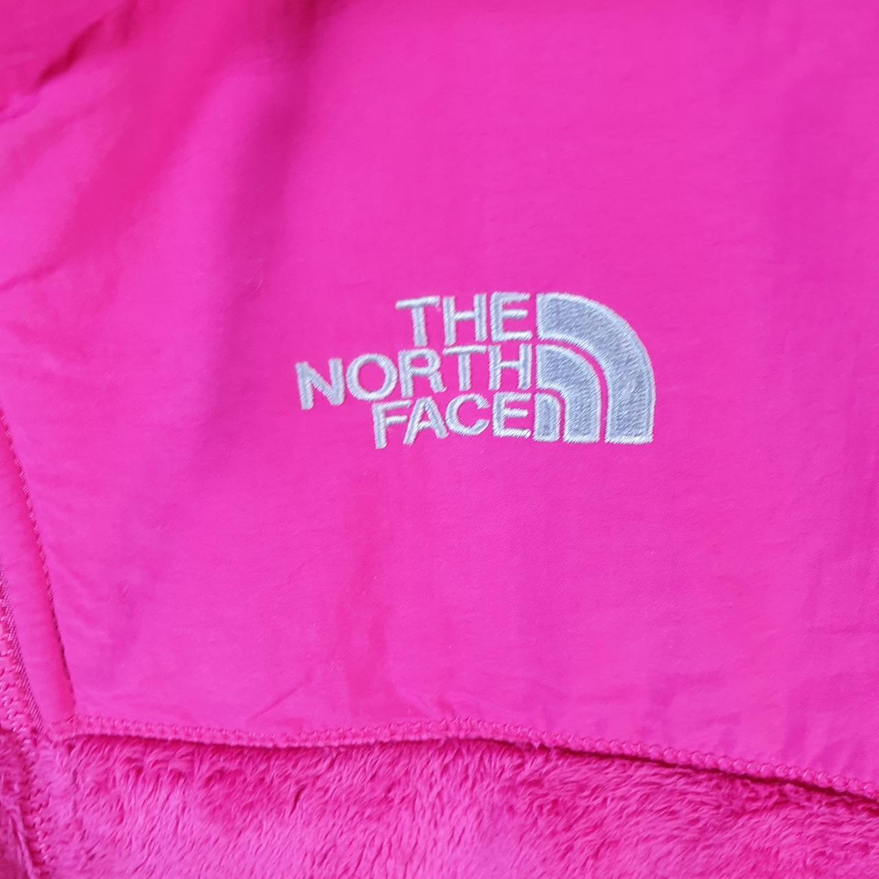 Vintage The North Face TNF Denali Fleece Sweatshirt Girls XL Pink Full Zip Logo