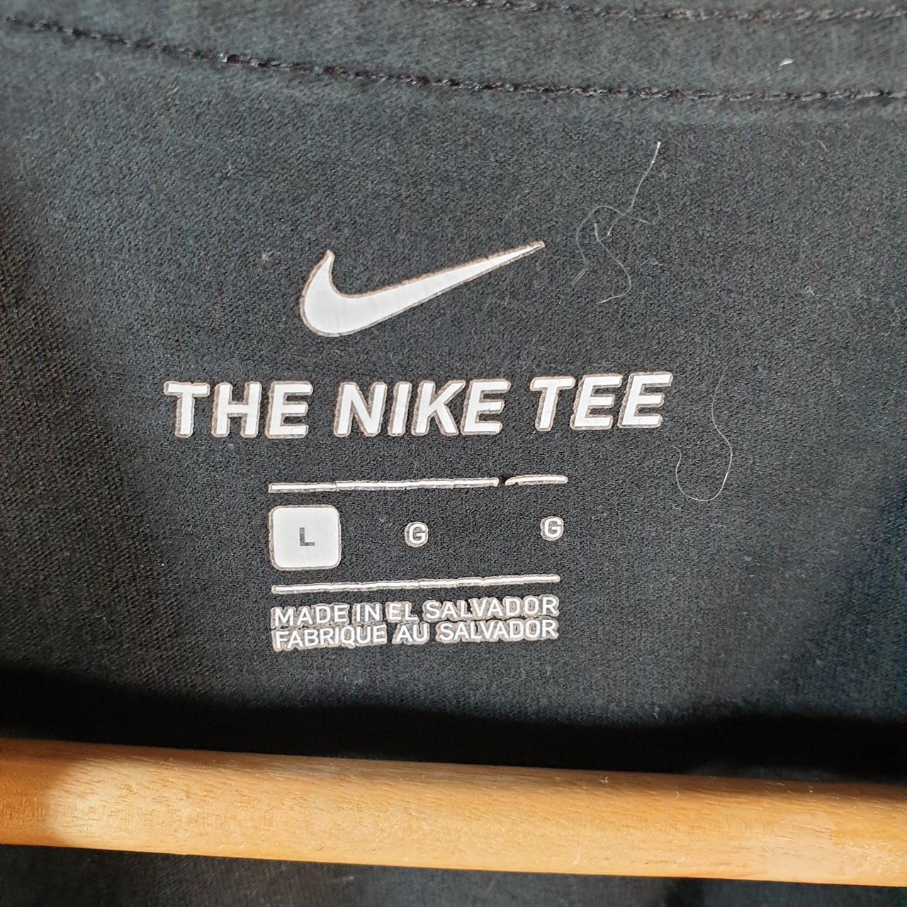 Vintage Nike Just Do It T Shirt Men’s Large Black Printed Single Swoosh Logo Athletic C8257