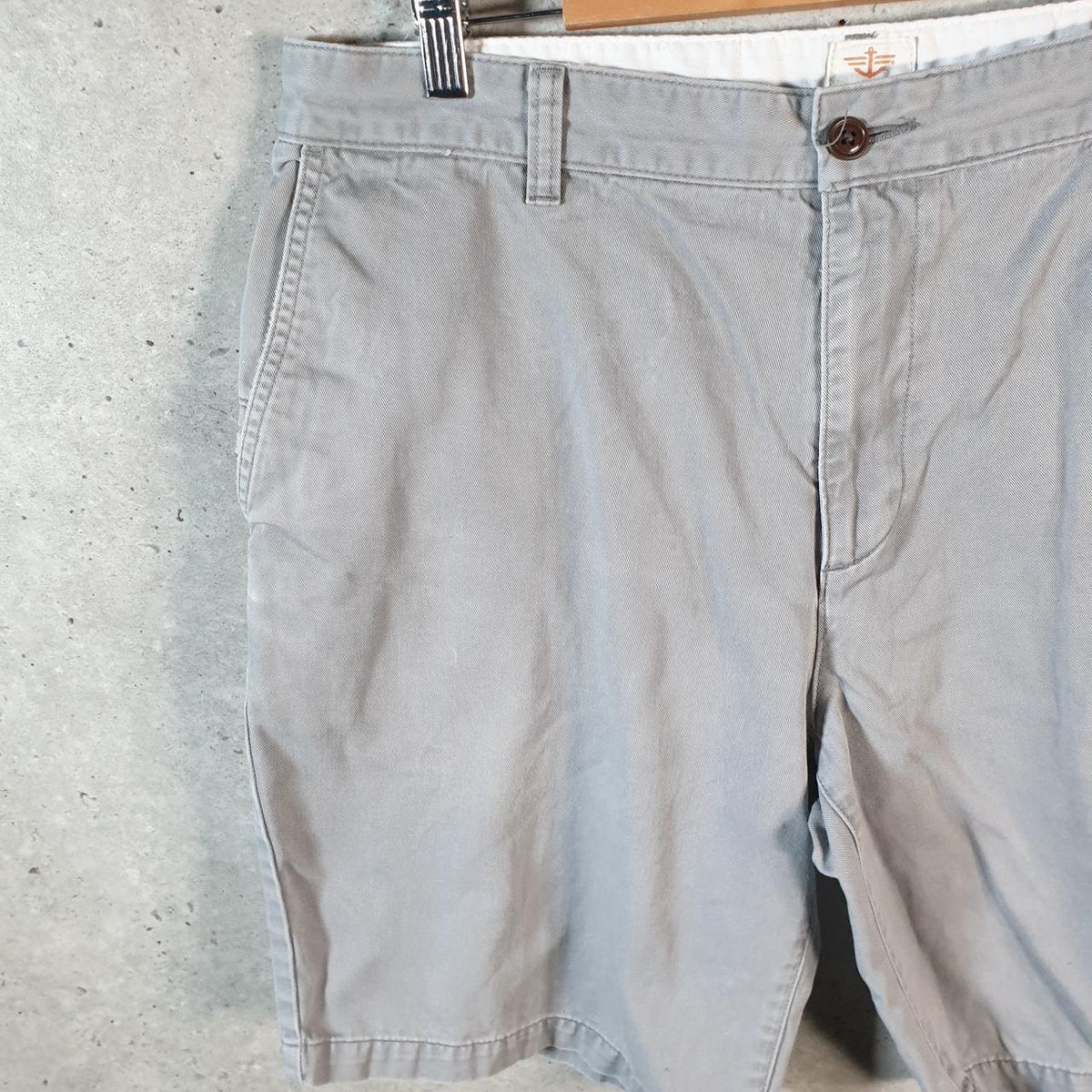 Vintage Dockers Chino Shorts Jorts Cargo Men’s W36 Grey Baggy Cotton A4289