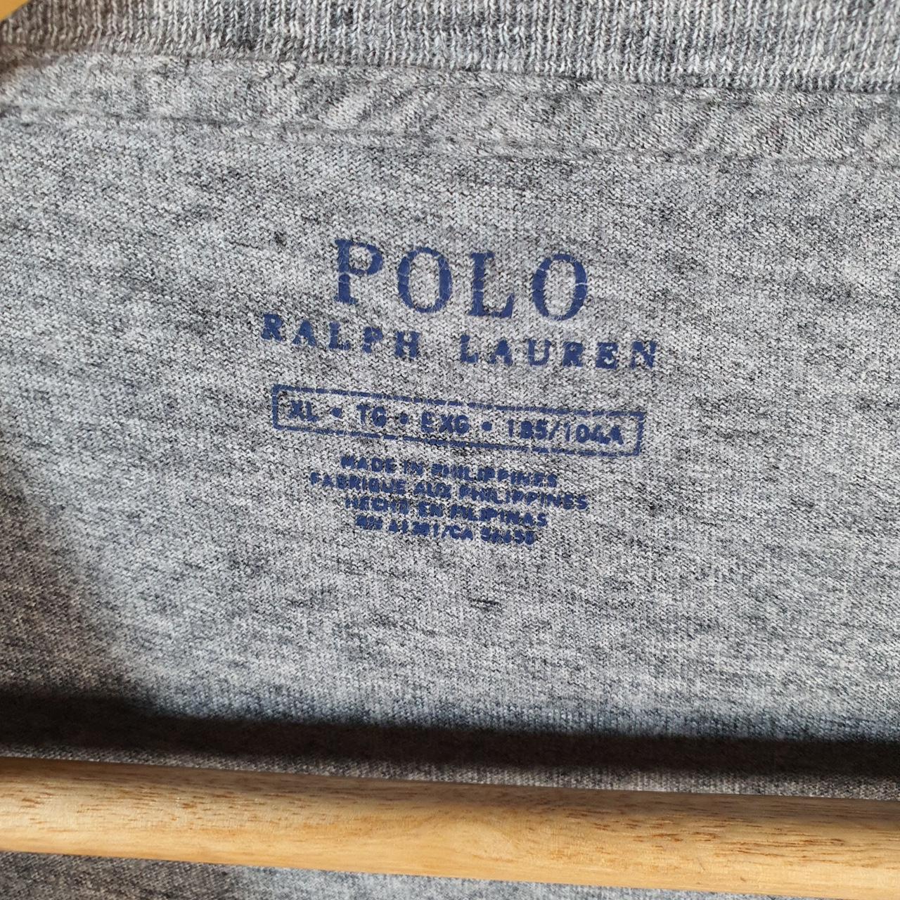 Vintage Ralph Lauren Polo Bear T Shirt Men’s XL Grey Classic Fit Pony