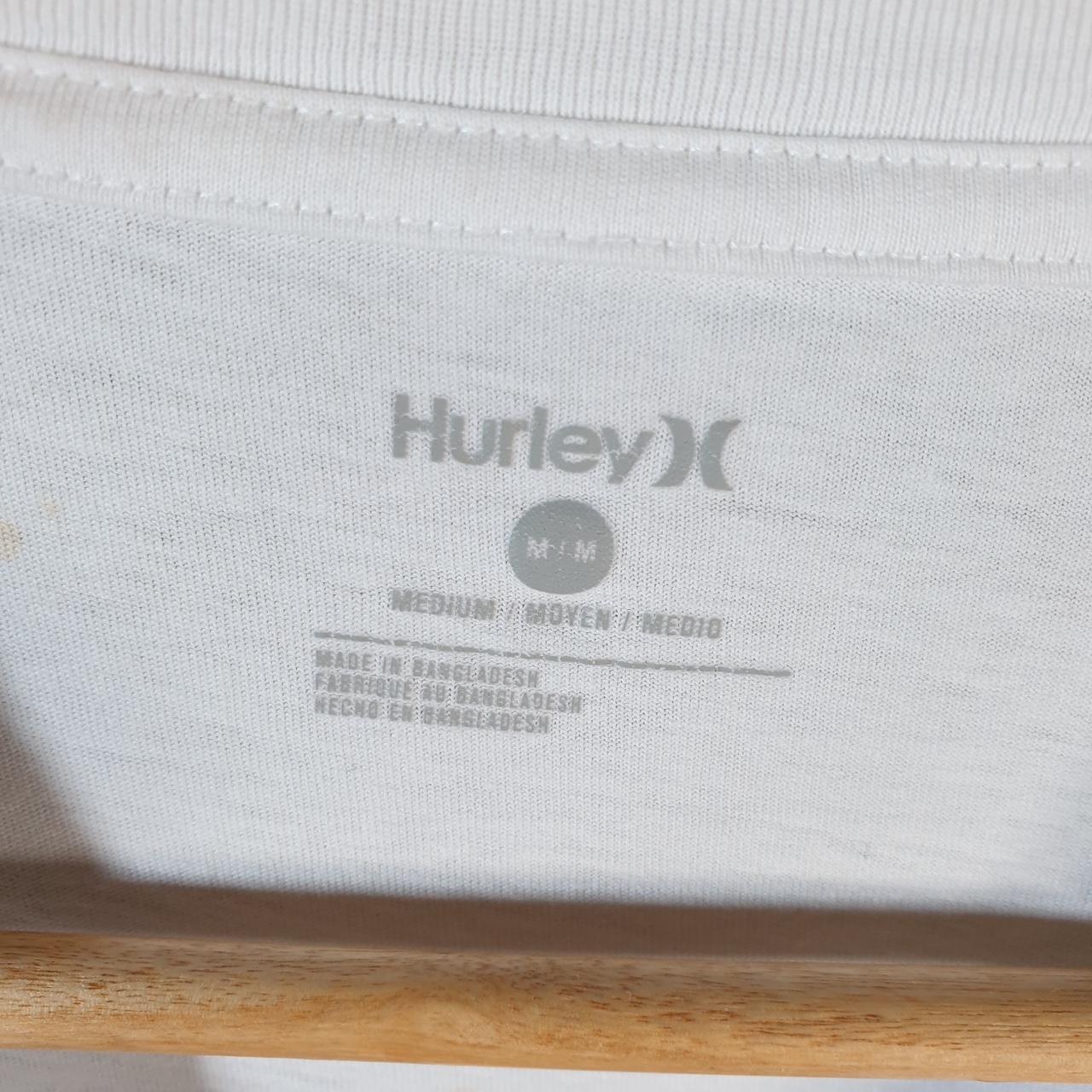 Vintage Hurley California T Shirt Men’s White Medium Casual Sports Logo Athletic