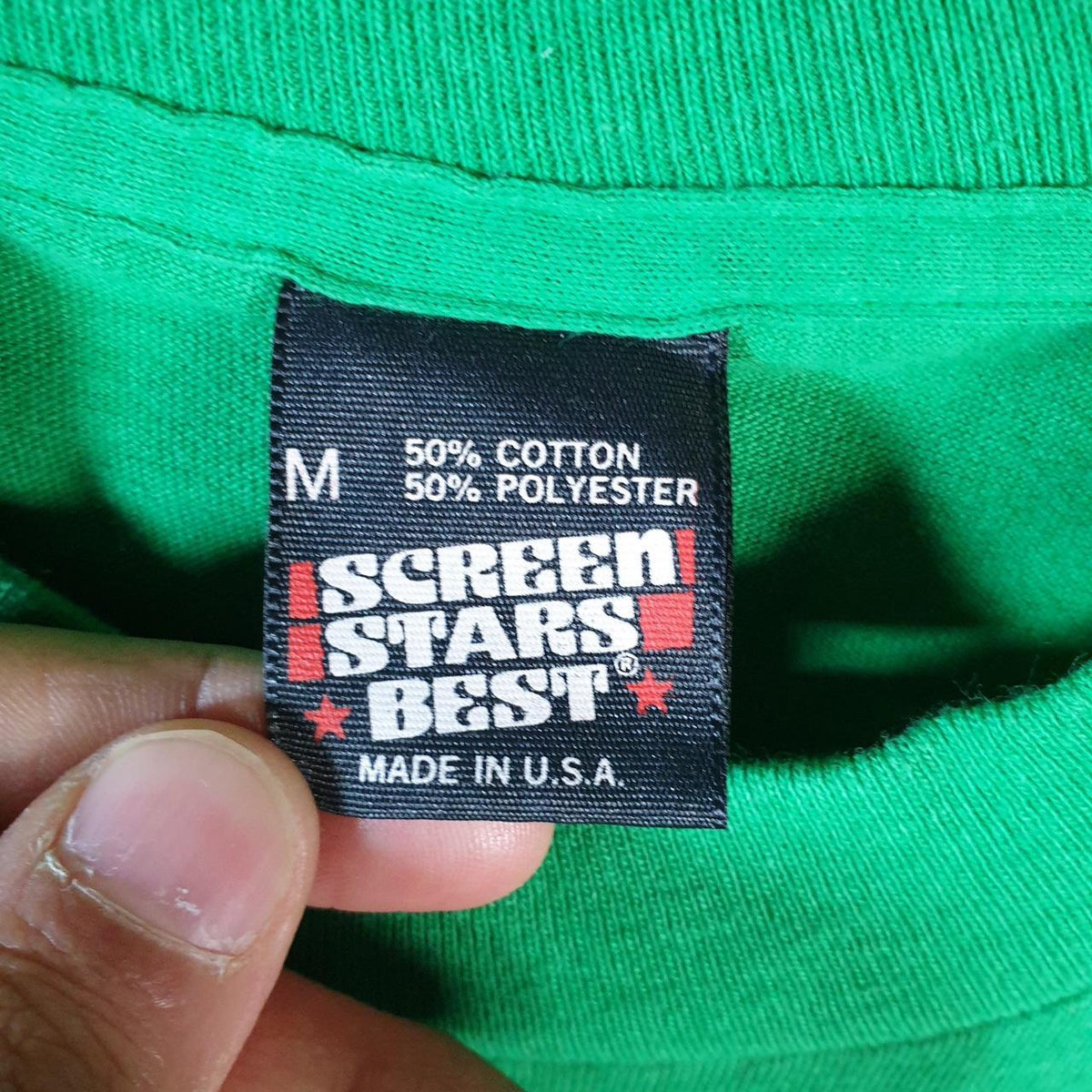 Vintage Screen Stars Giano We’ve got it 90s USA Single Stitch T Shirt Men’s XS Green C9437