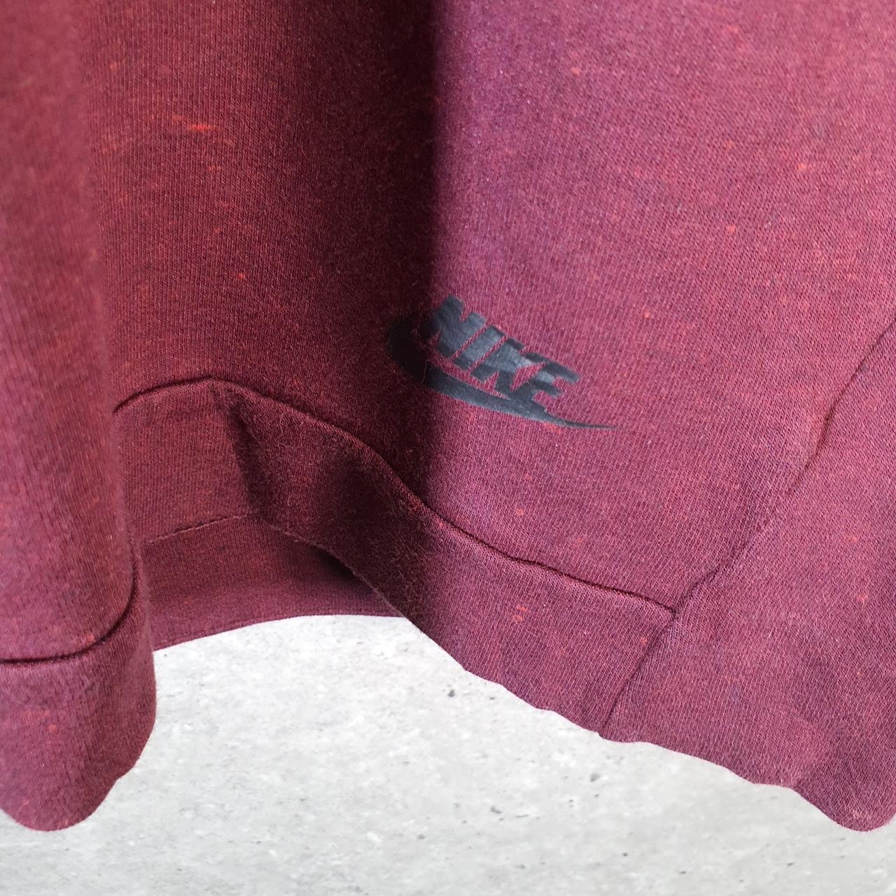 Vintage Nike Tech Snood Hoodie Men’s Medium Burgundy Swoosh Y2K Pullover