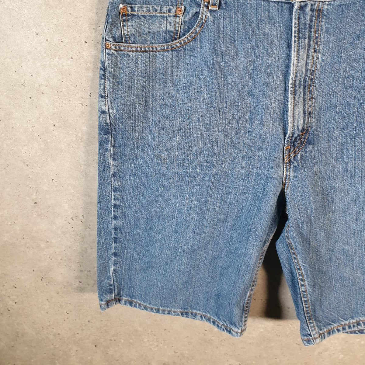 Vintage Levi’s 505 Baggy Shorts Jorts Cargo Mens W42 Blue Relaxed Denim