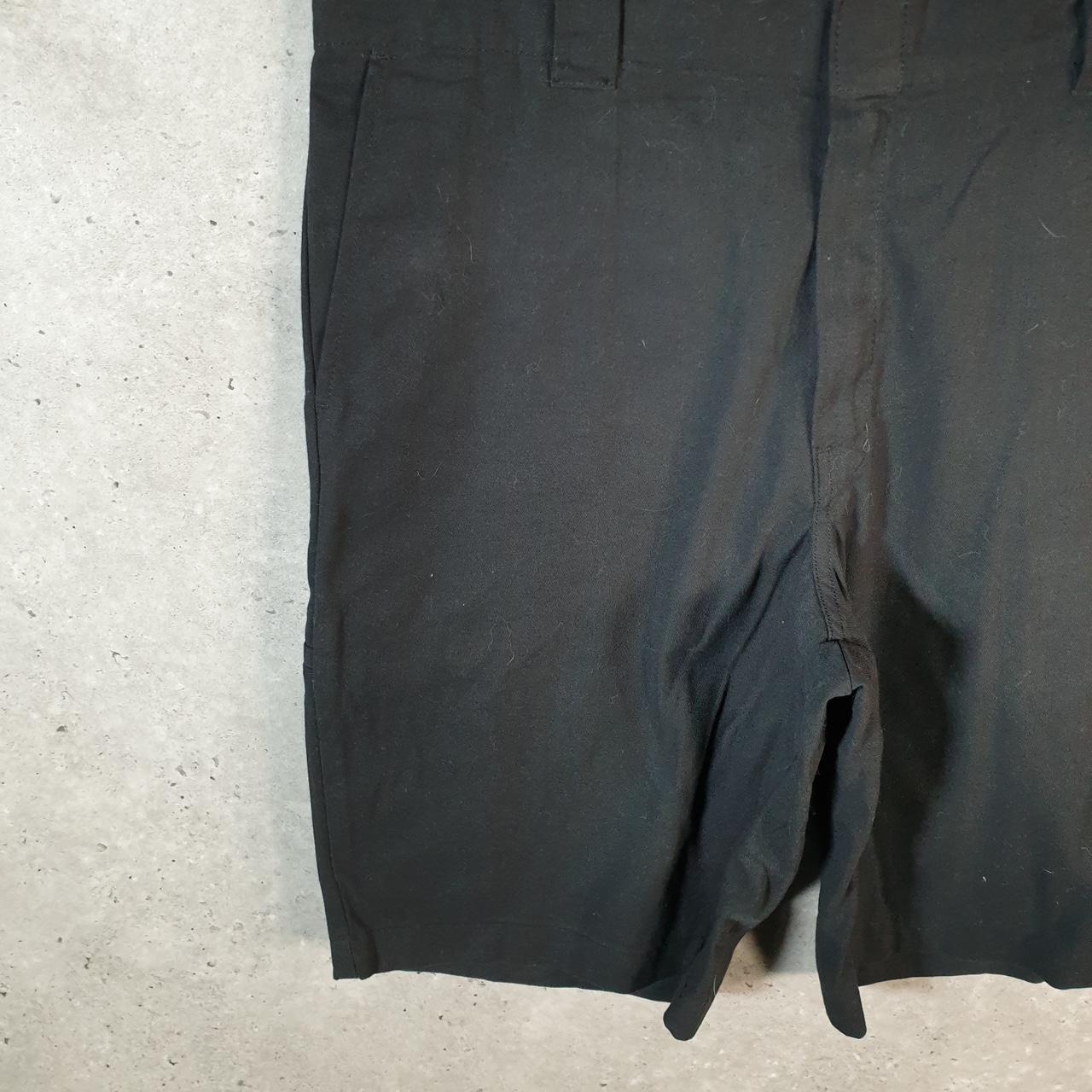 Vintage Dickies Flex Baggy Chino Shorts Jorts Cargo Mens W36 Black Relaxed Fit