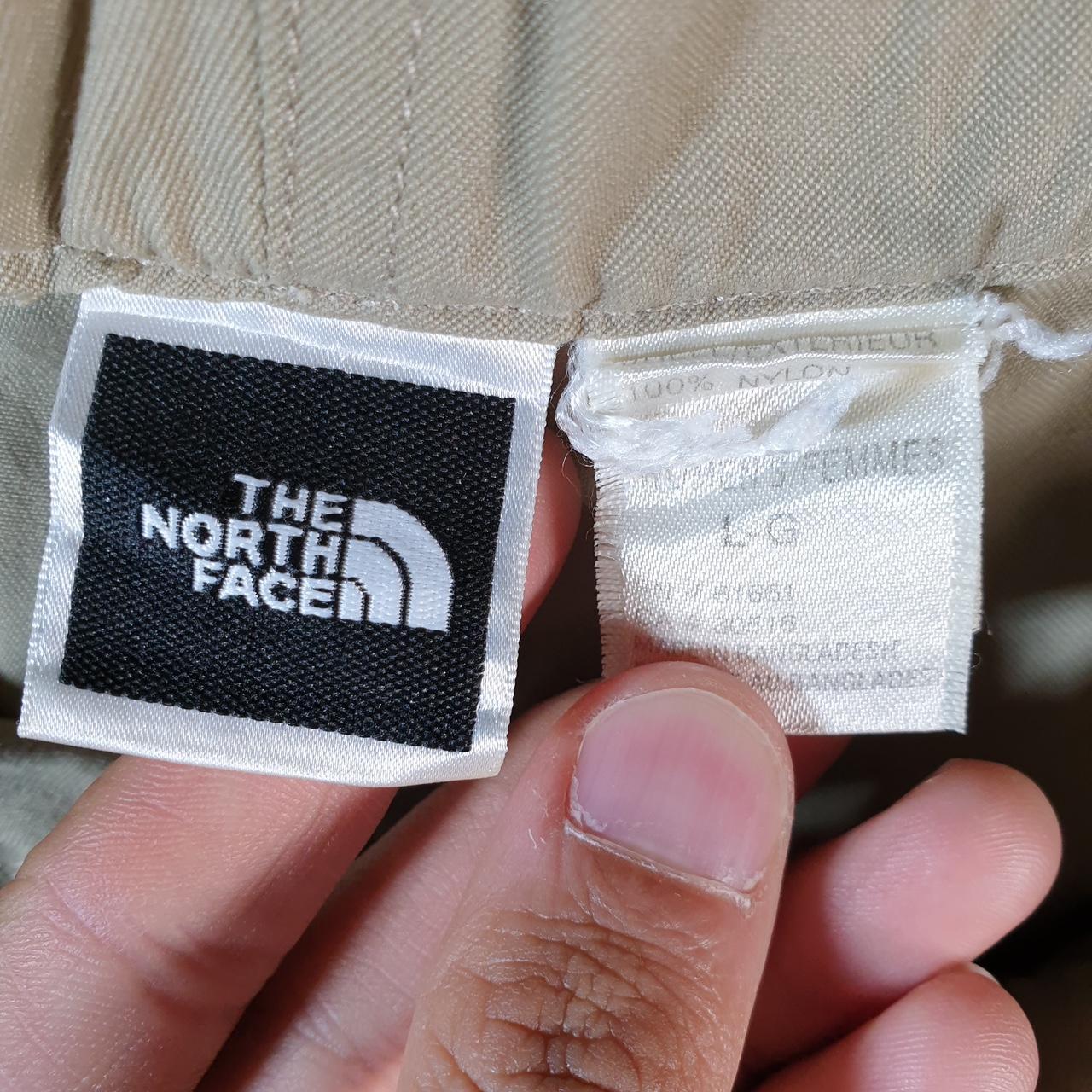 Vintage The North Face TNF Shorts Jorts Chino Cargo Womens Large Brown Baggy Cotton