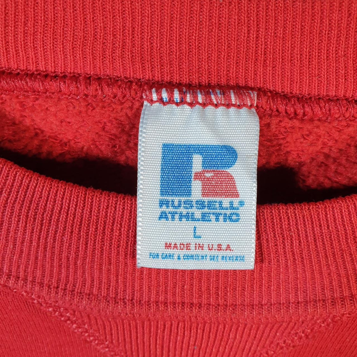 Vintage Russell Athletic Kansas University USA Sweatshirt Men’s Large Red Pullover