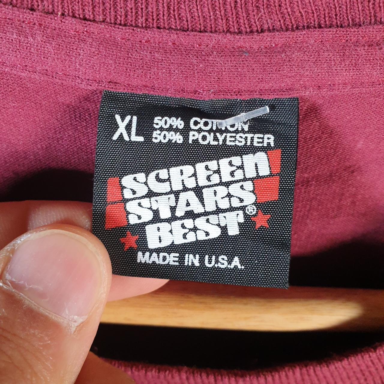 Vintage Screen Stars Phillips 66 1994 USA Single Stitch T Shirt Men’s XL Burgundy