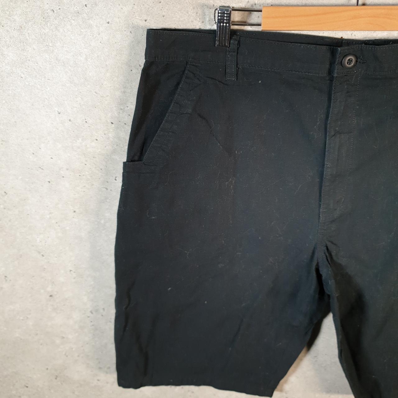 Vintage Dickies Baggy Chino Shorts Jorts Cargo Mens W40 Black Loose Fit