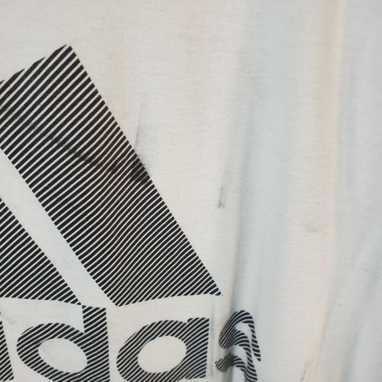 Vintage Adidas Go To Tee T Shirt Men’s Medium White Three Stripes Logo Athletic