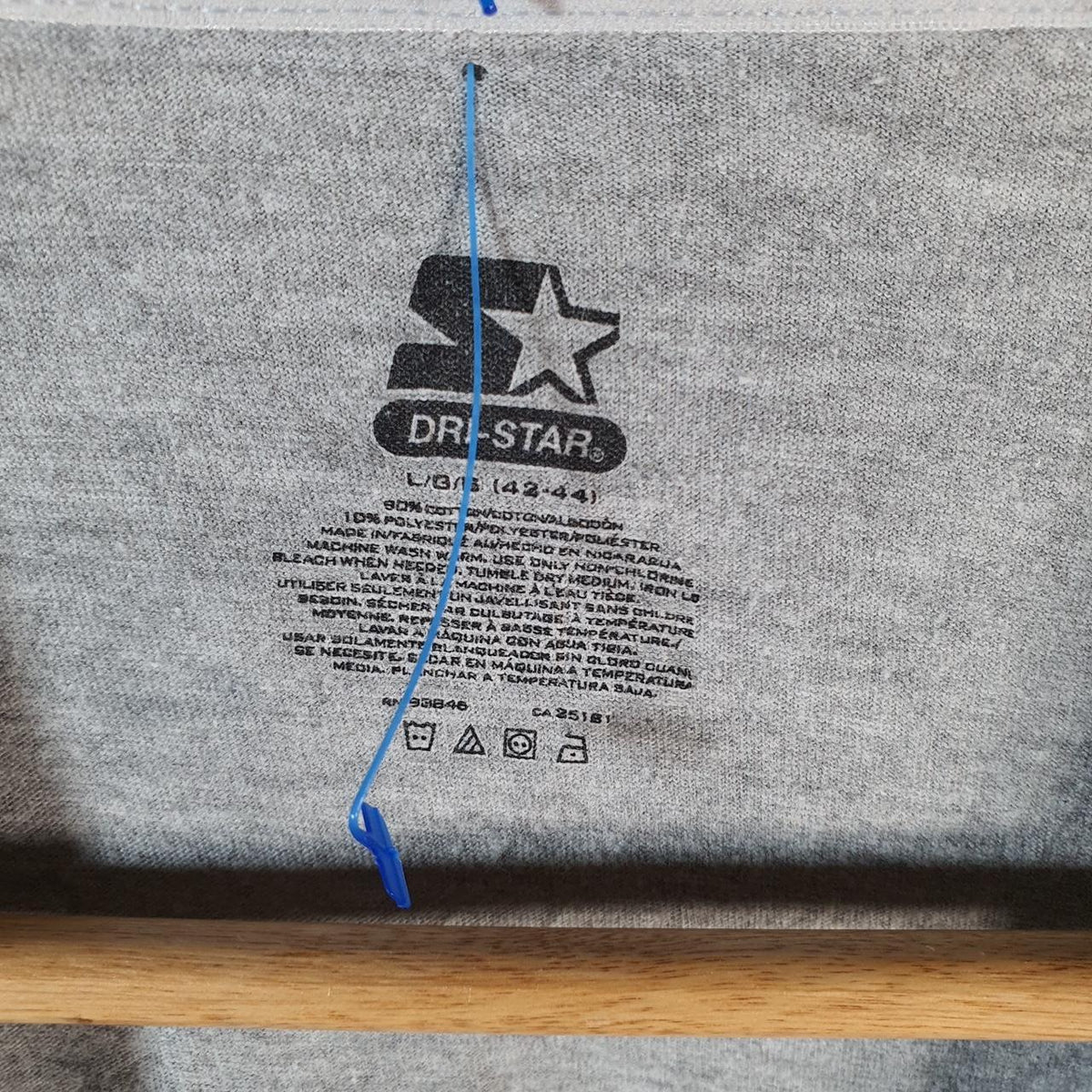 Vintage Starter Dri Star Crew Neck T Shirt Men’s Large Grey Casual Sports Logo