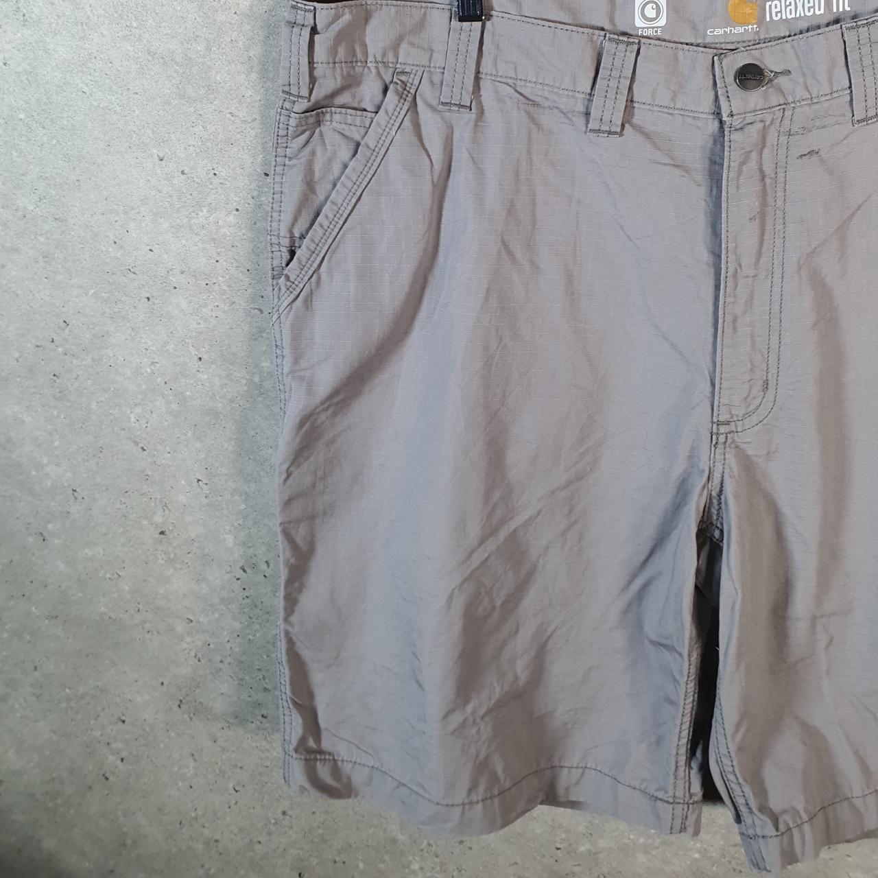 Vintage Carhartt Baggy Carpenter Shorts Jorts Cargo Men’s W44 Grey Relaxed Fit Workwear Big Fish Vintage