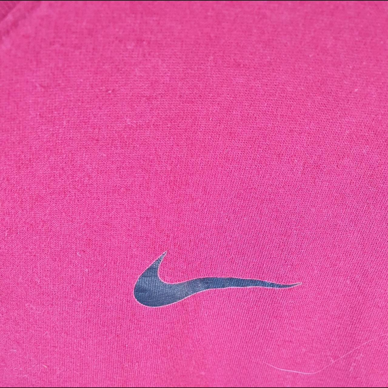 Vintage Nike Dri Fit T Shirt Men’s XL Burgundy Red Logo Printed Swoosh Athletic