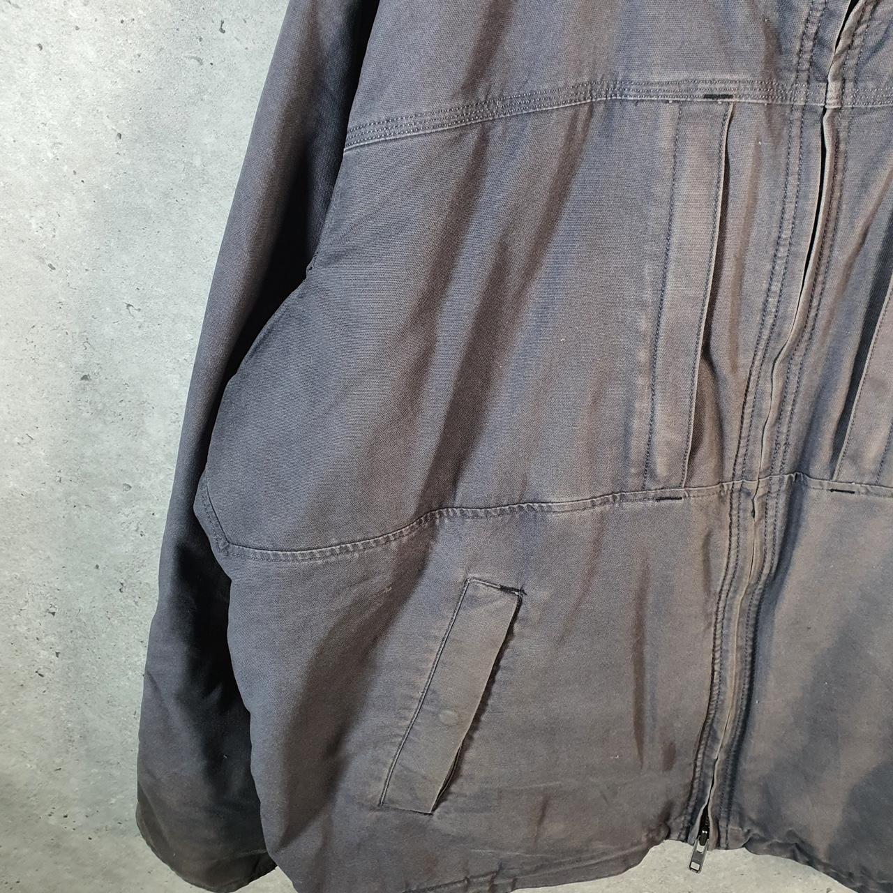 Vintage Carhartt Cryder Quilt Lined Jacket Men’s 2XL Black Workwear Canvas USA Big Fish Vintage