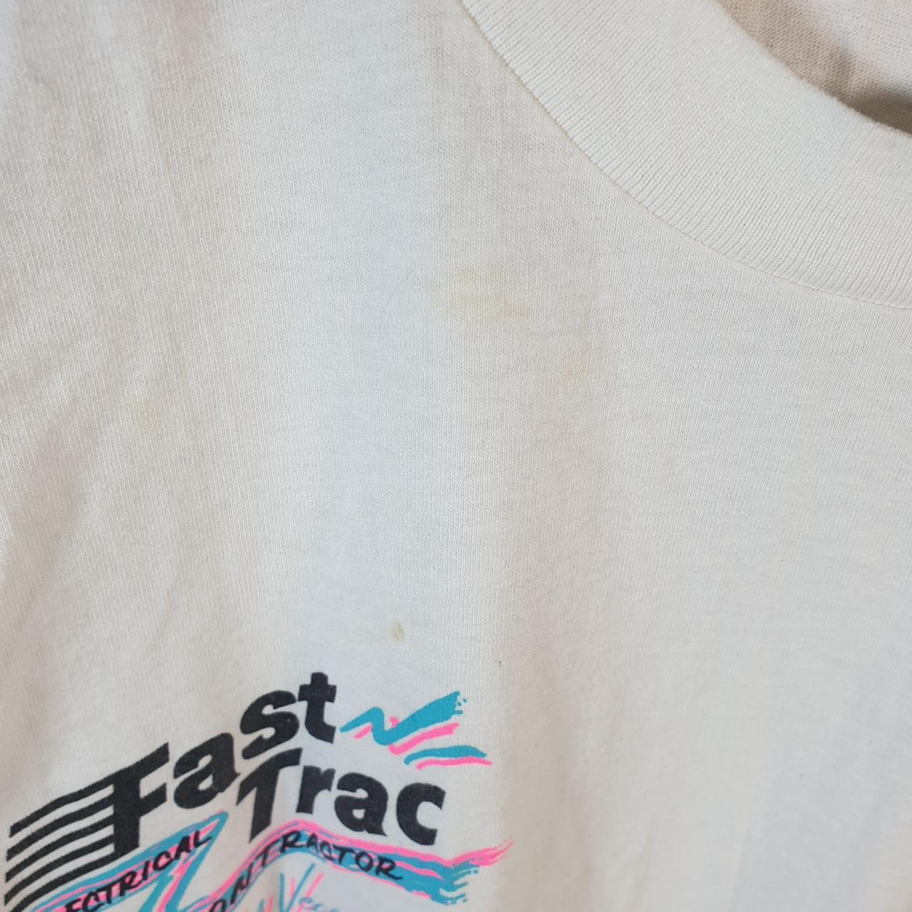 Vintage Anvil Fast Trac Las Vegas Graphic 90s USA Single Stitch T Shirt Men’s XL White