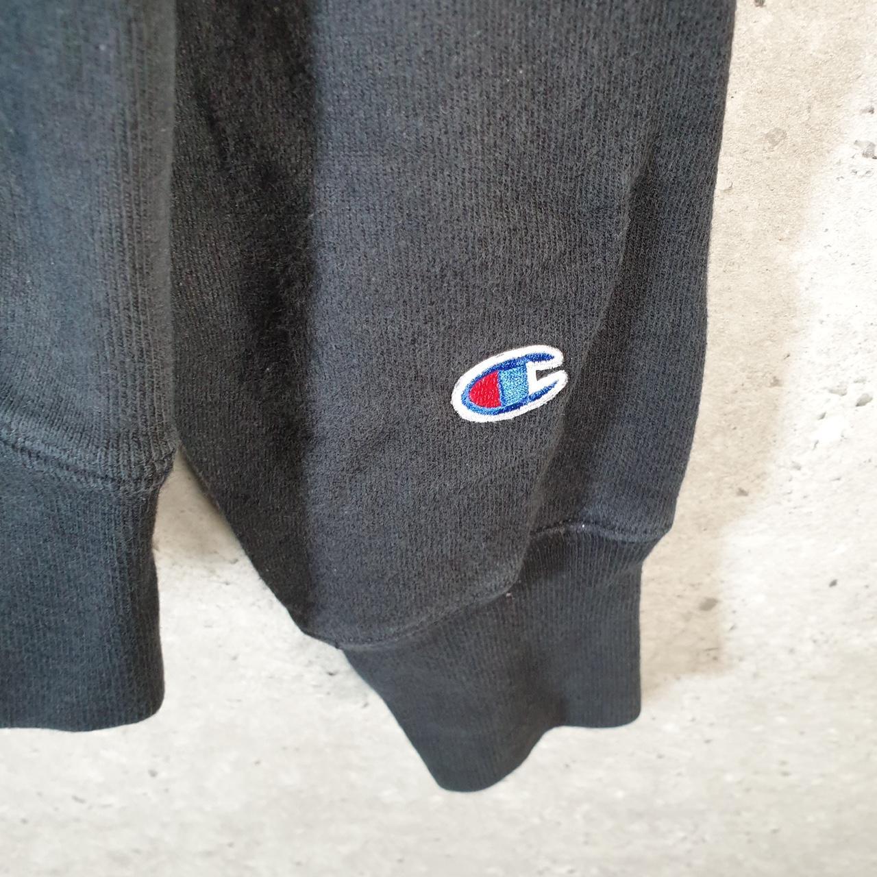 Vintage Champion Reverse Weave Hoodie Men’s M Black Pro Sport Pullover